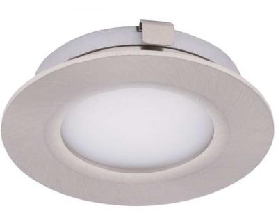 LED CABINET LIGHT 12V 4W 3K SATIN NICKEL RECESSED